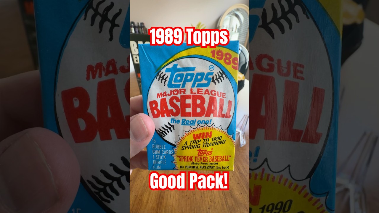 1989 Topps baseball cards wax pack opening rip