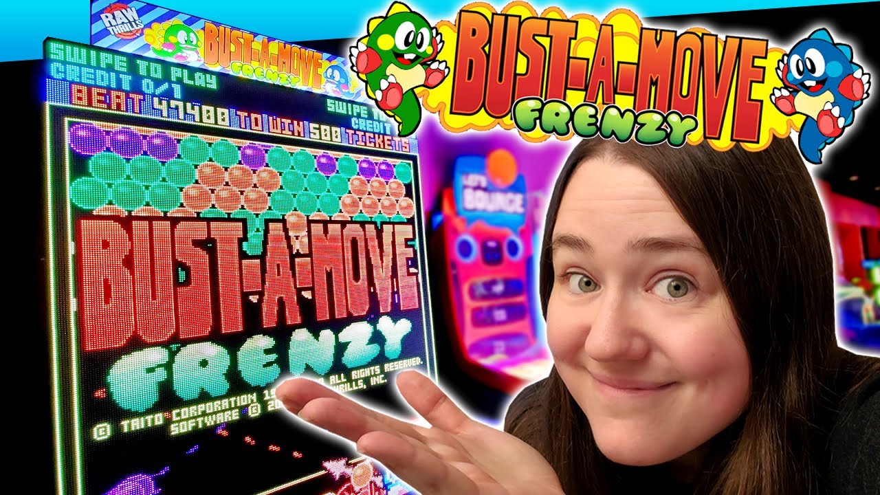 We've Never Seen THIS Game Before! | Playing the NEW Bust-A-Move FRENZY Arcade Game at Round 1!