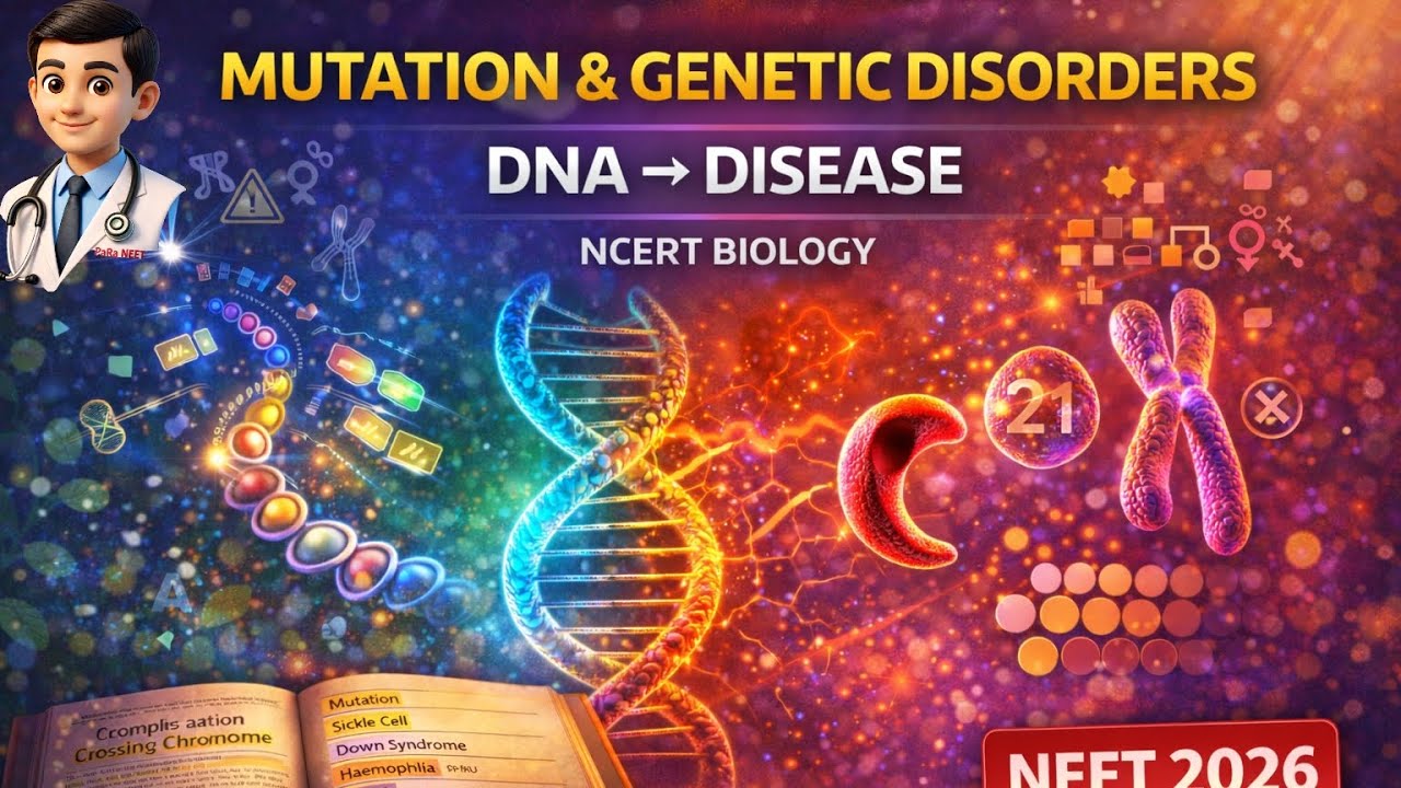 Mutation & Genetic Disorders | Gene, Chromosomal Mutations & Inherited Diseases | NCERT | NEET 2026