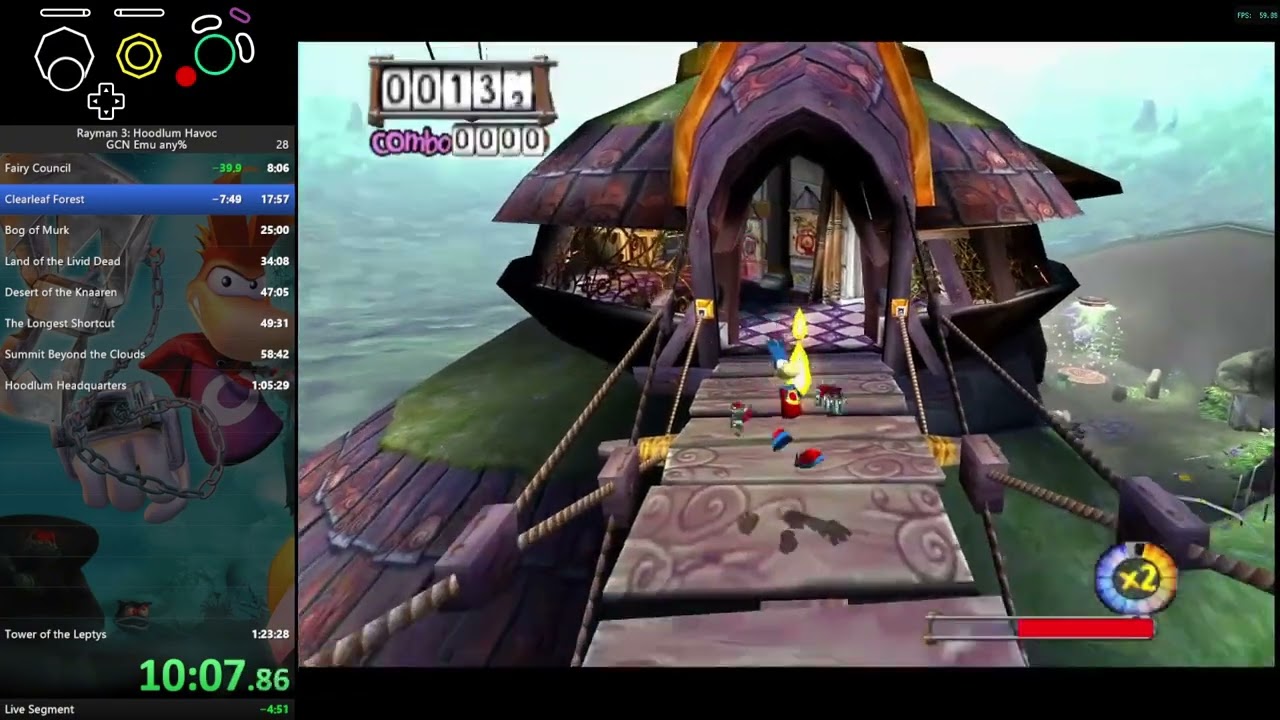 (PB) Rayman 3: Hoodlum Havoc any% speedrun in 1:20:53