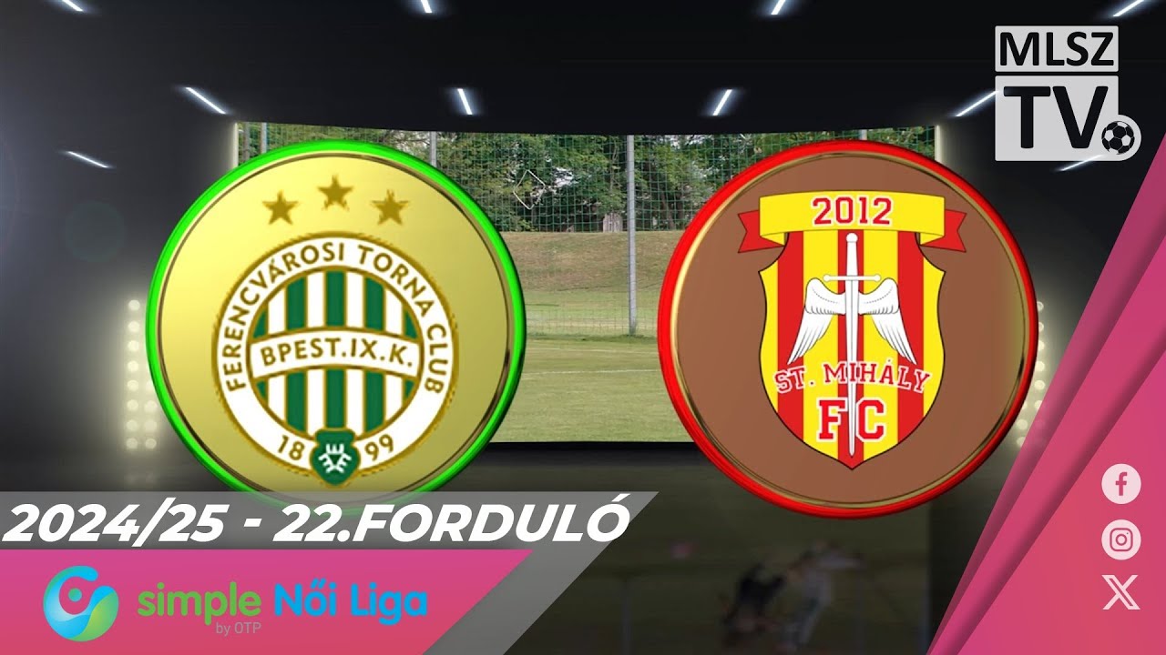 FTC-Telekom - KÉSZ-St. Mihály-Szeged | 3-0 | Simple Női Liga | 22. forduló | MLSZTV