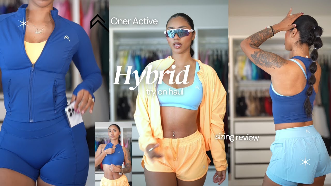 ONER ACTIVE TRY ON HAUL- HYBRID LAUNCH | SIZING REVIEW, NEW PRODUCTS