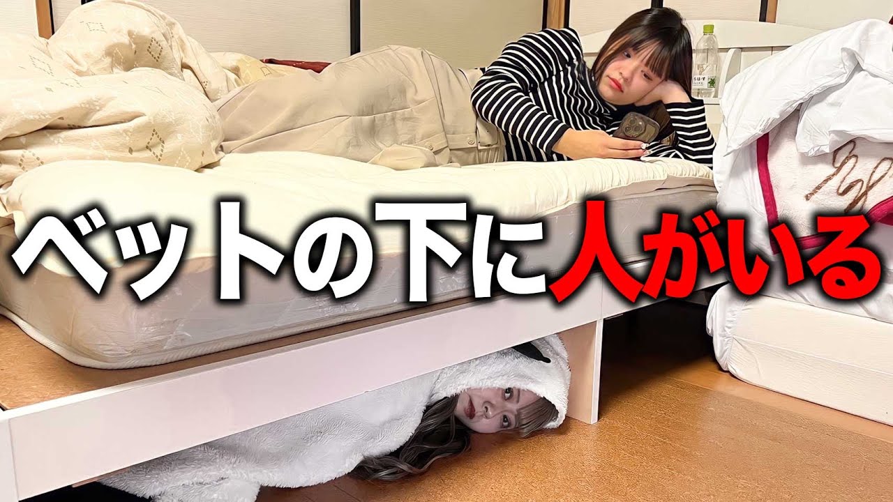 ベッドの下に人がいるの１番怖い説。