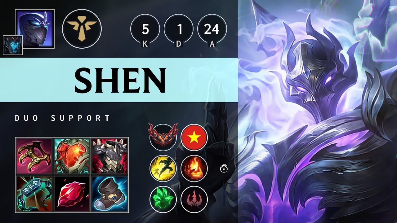 Shen Support vs Lulu: Vision Controller - VN Grandmaster Patch 14.24