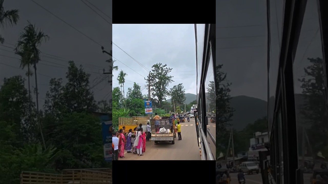 Paderu Bus Station view #viralvideo #busvlog #shortvideo #train #trainvlog
