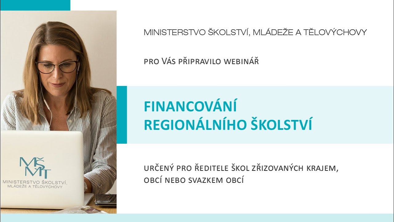 Webinář pro ředitele škol 2020 - Financování regionálního školství