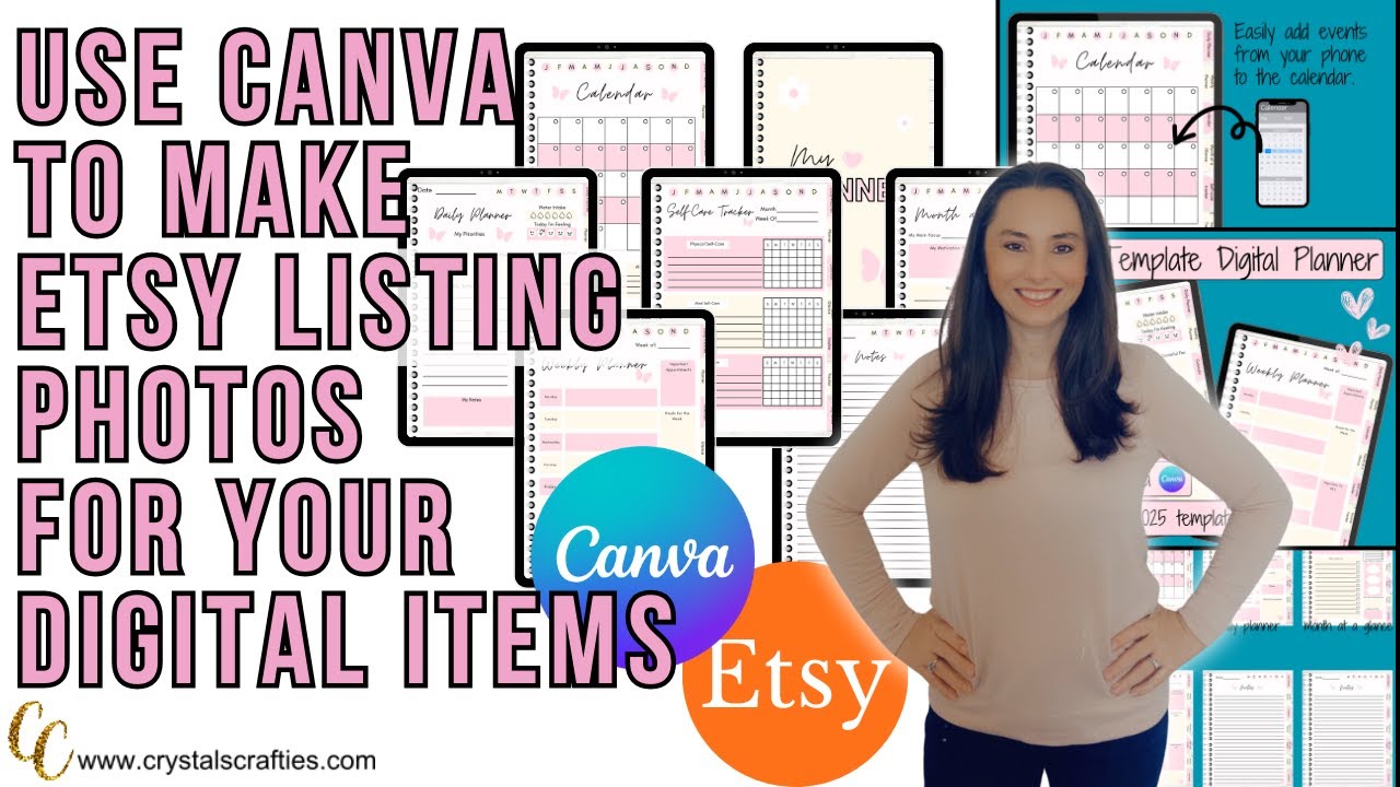 How to make Etsy Listing Photos for Digital Products