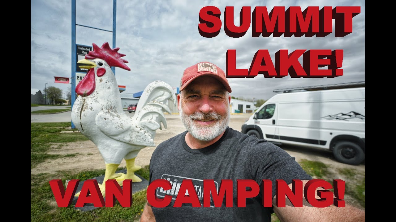 Summit Lake!  Solo Van Camping!