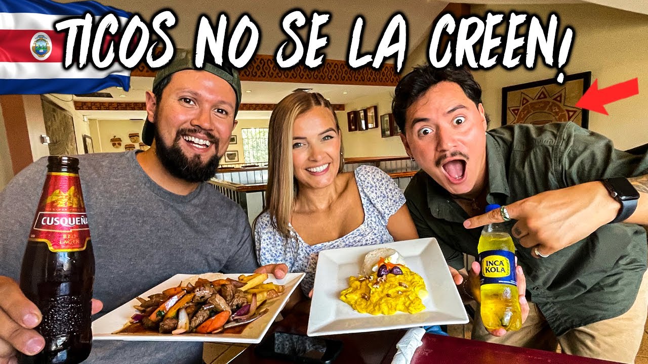 TICOS probando COMIDA PERUANA POR PRIMERA VEZ 🔥🇨🇷 | CEVICHE, LOMO, AJI DE GALLINA Y MAS…