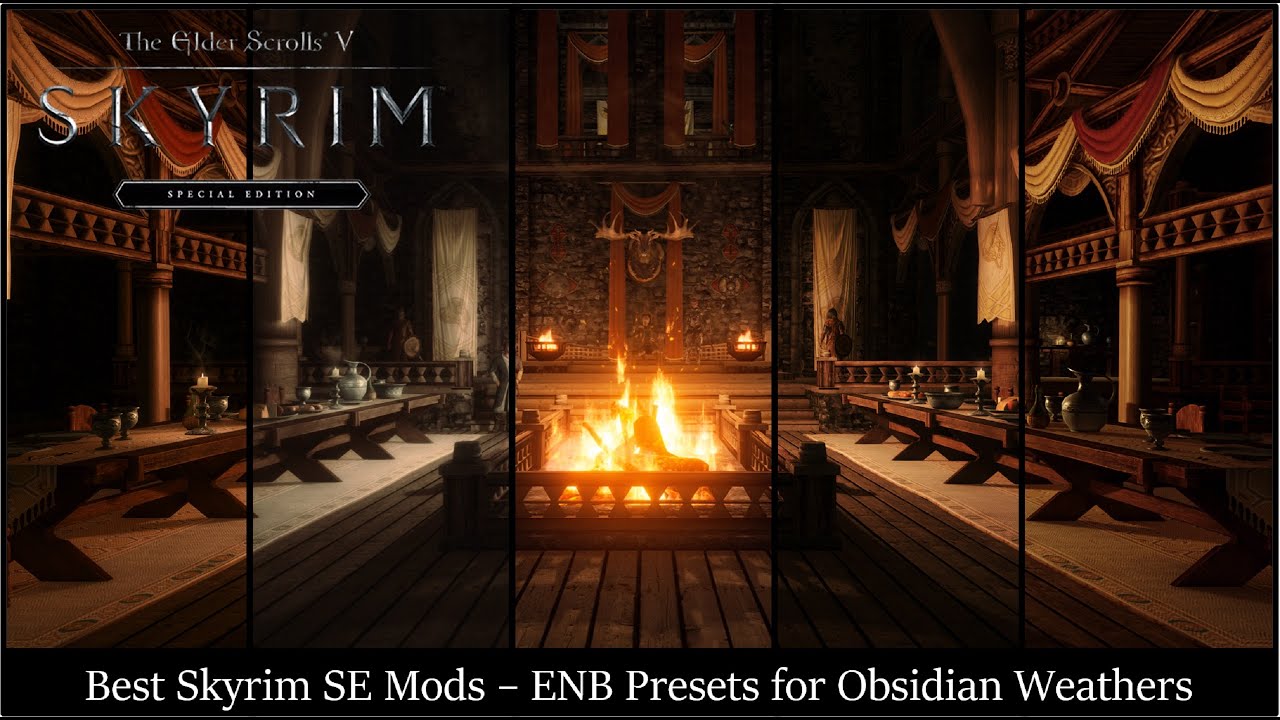 Best Skyrim Mods - Obsidian Weathers ENB Preset Comparison