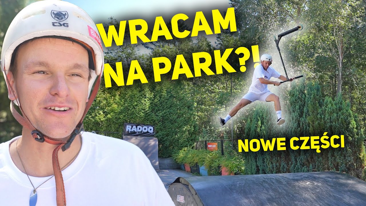 WRACAM NA PARK! Zmieniam deck, robimy flipy do wody na hulajnodze