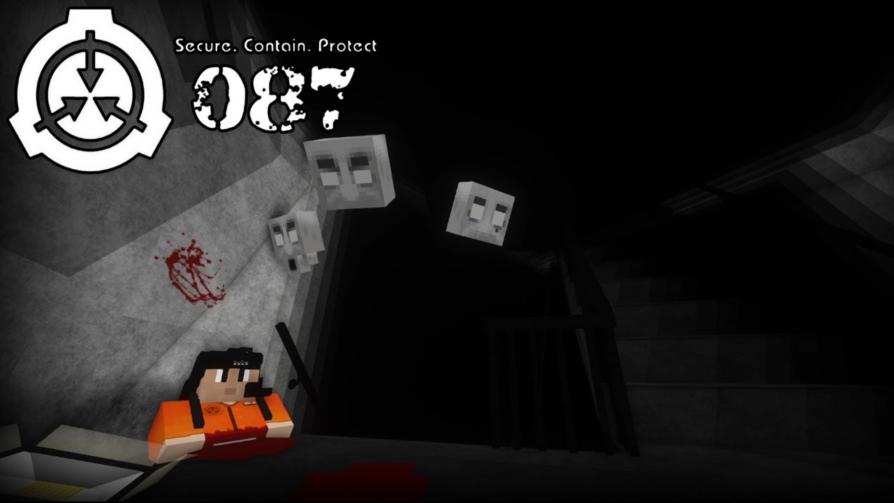 SCP in Minecraft!! | Minecraft Horror Map: SCP-087 Stairwell