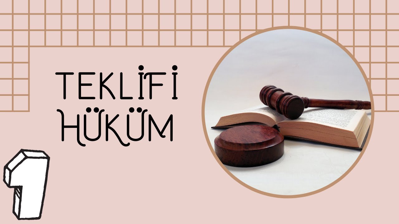 İLMİHAL-1| TEKLİFİ HÜKÜMLER