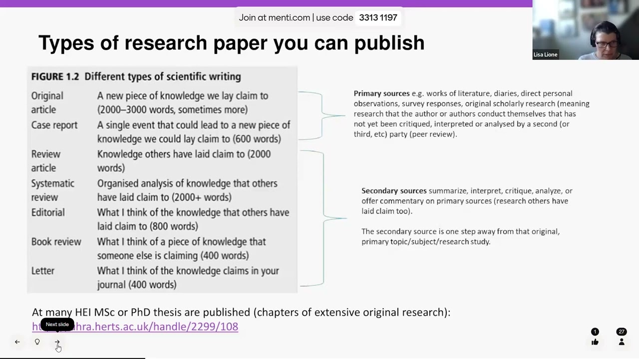 Workshop 16/09/2025: Confidence in Writing Research Paper
