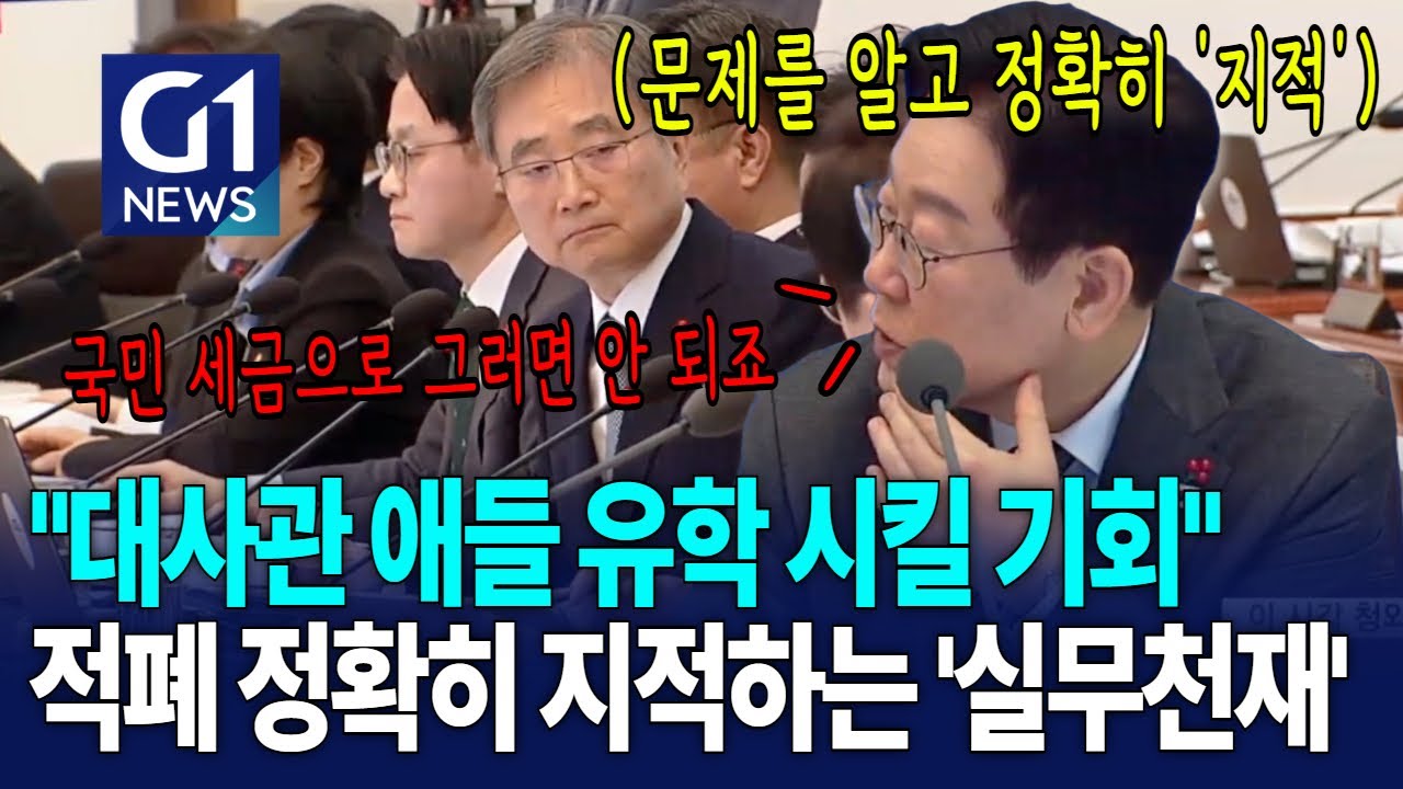 날카롭게 지적하는 李 
