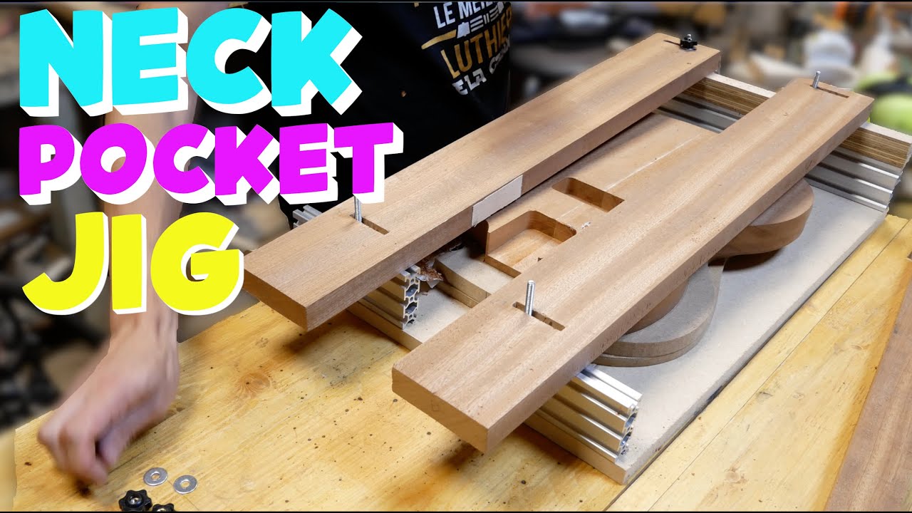 Comment faire le neck pocket sur une guitare type Gibson avec un gabarit
