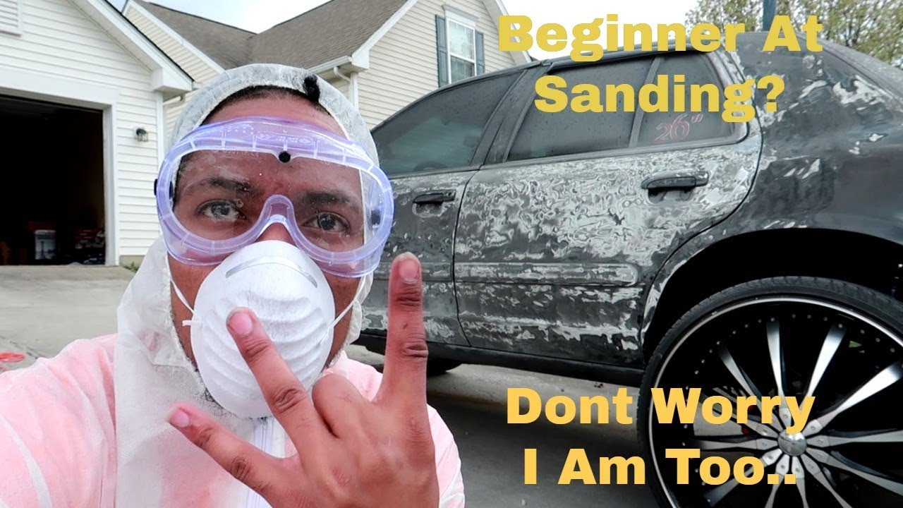 Crown Vic On 8s, Sanding And Prepping For Wrap Pt 1