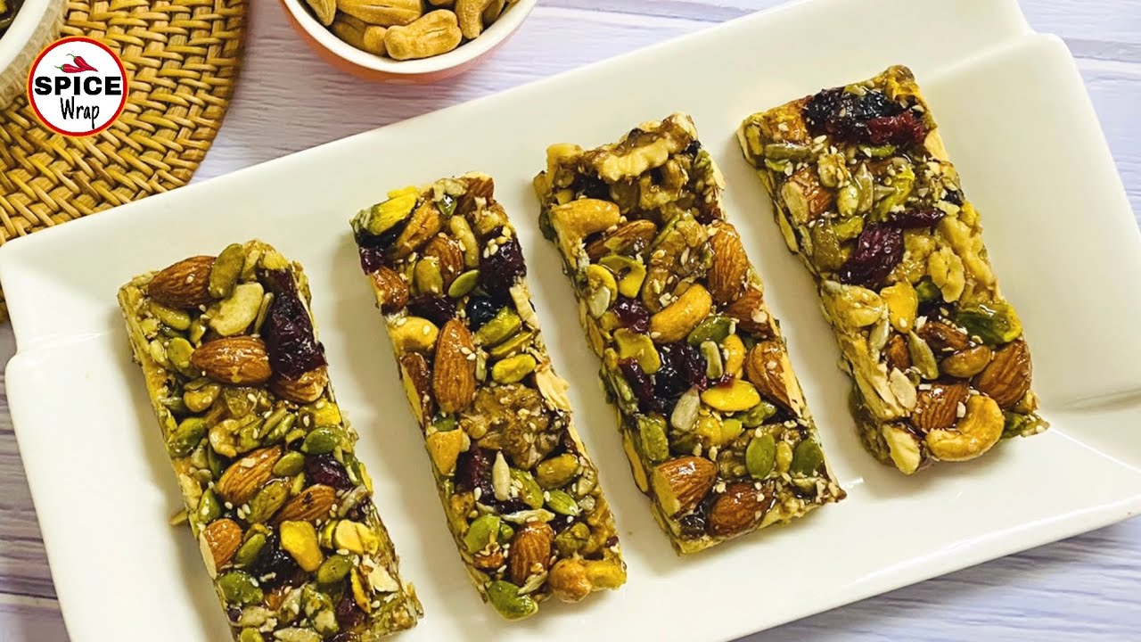 Energy Bars Recipe | Healthy Dry Fruit Snack | Chinese New Year Special