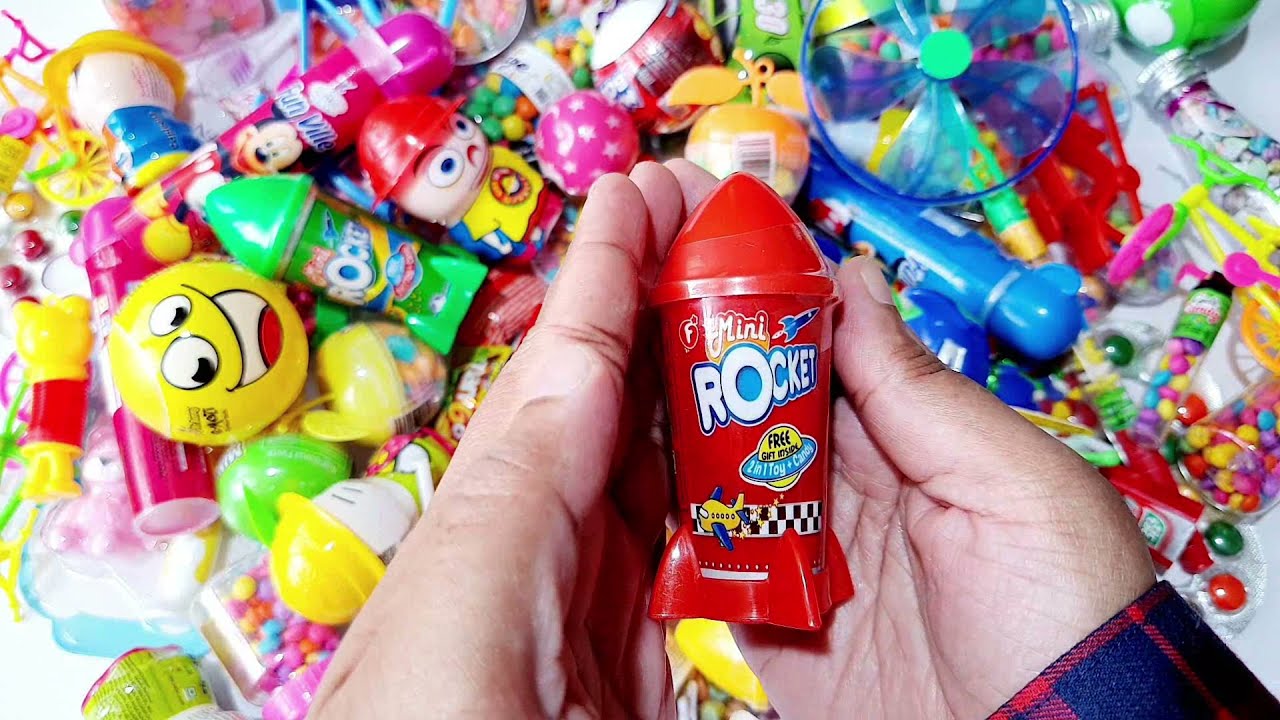 New Mouth Watering Mini Rocket Chocolate  Gems with surprise Gifts | Tiny's Candy