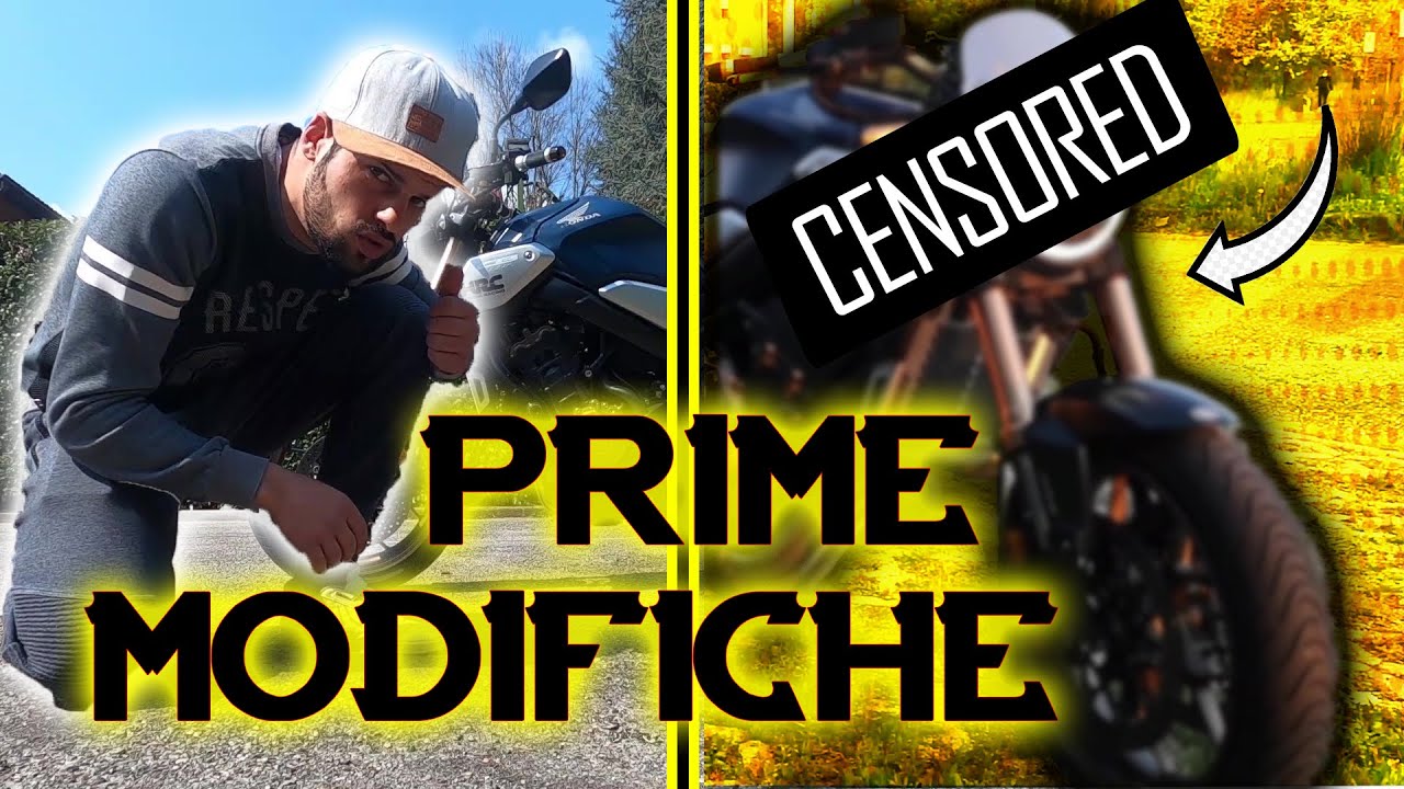 Prime MODIFICHE al CB650R, rendiamolo più..