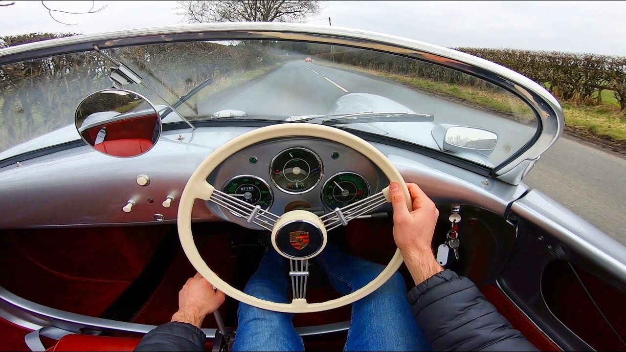 1970 Porsche 550 Spyder Martin Walker Technic Manual - POV Walk-around & Test Drive