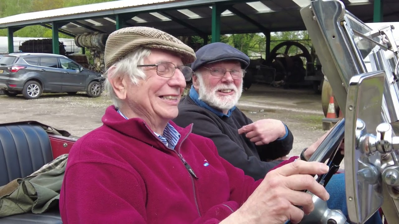 Vintage Alvis car from 1930 visits the Anson.