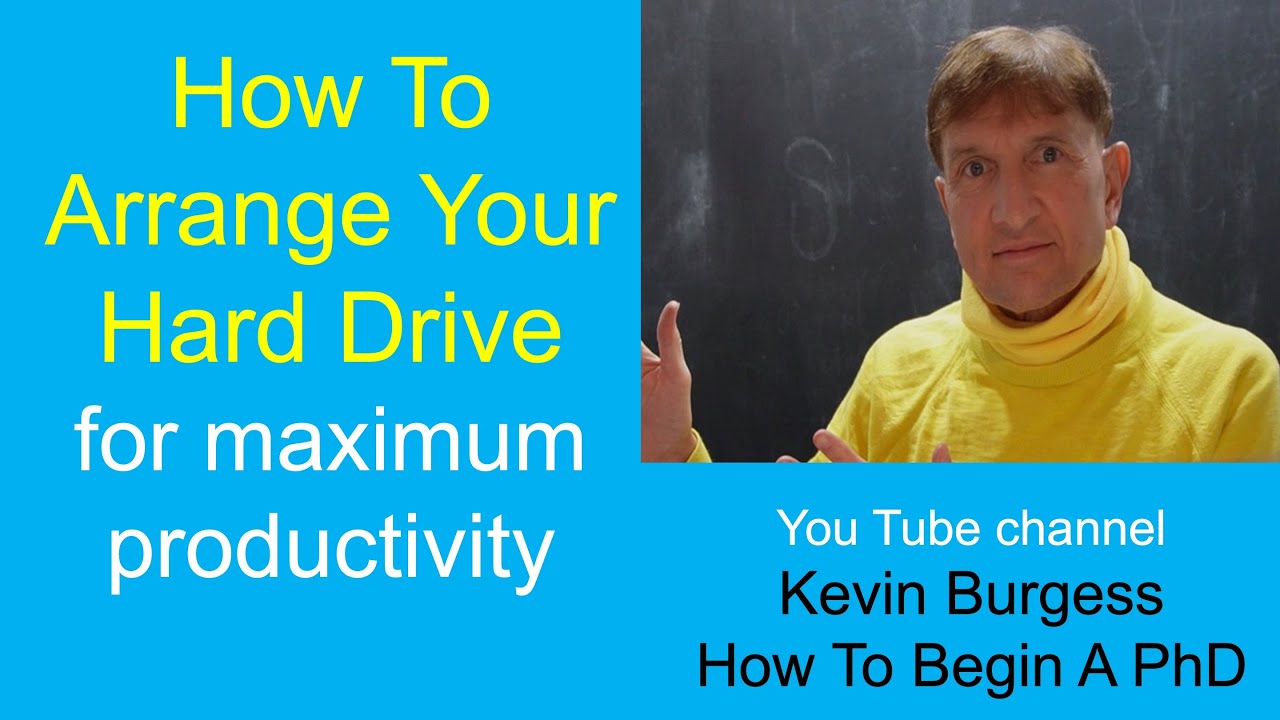 How To Organize Your Hard Drive.  Save time and maintain focus.