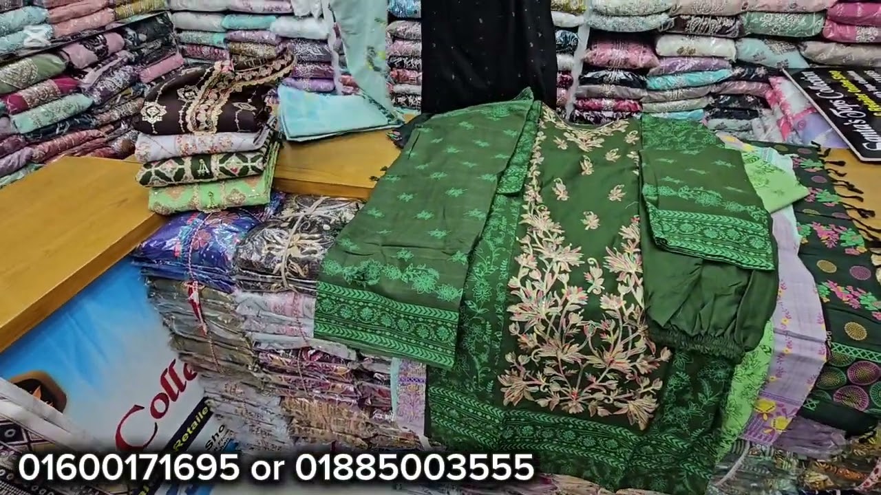 ৩৬-৪৬ সাইজের আড়ং স্টাইলের বুটিক রেডিমেট কটনের মেইন  থ্রি পিস/Aarong boutiques 3ps eid collection 