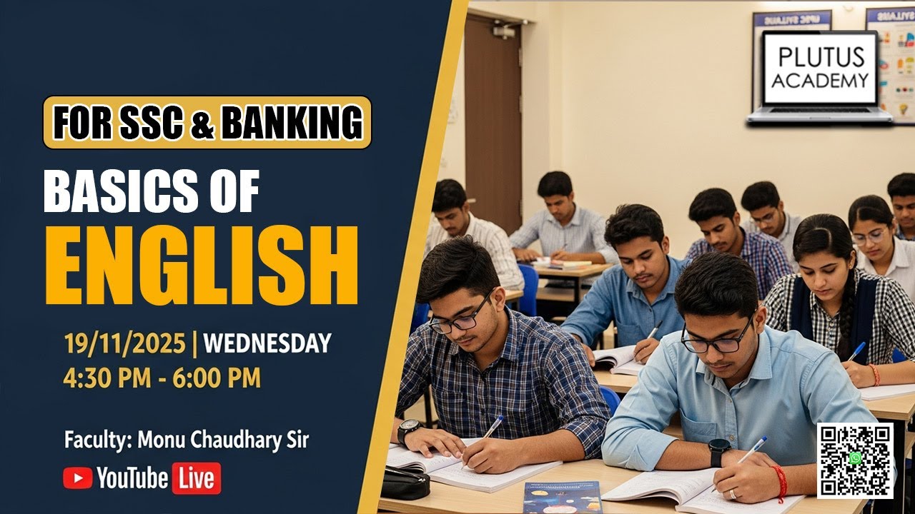 Basics of English | By Monu Sir | Plutus Academy | #SSC #Bank #PlutusAcademy