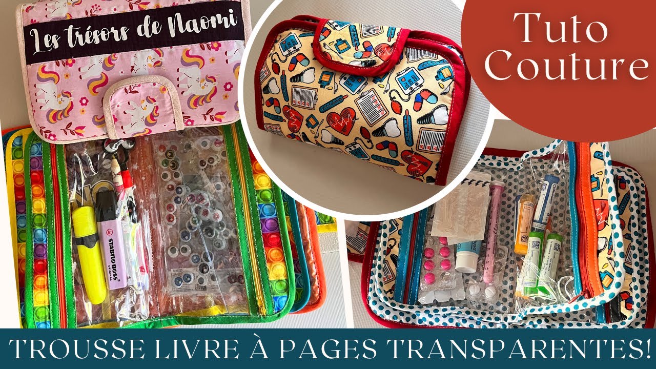 Tuto Couture [ la Trousse Livre] Tuto spécial rentrée scolaire