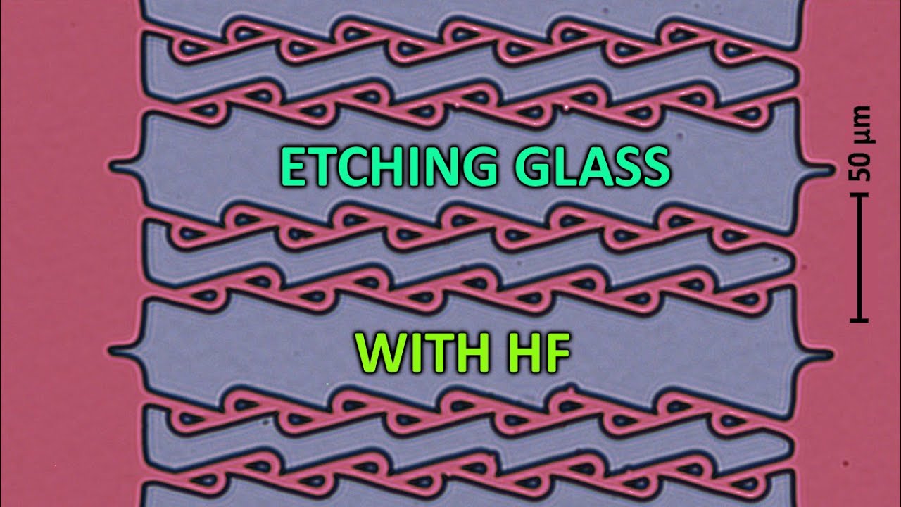 Etching small patterns in Glass