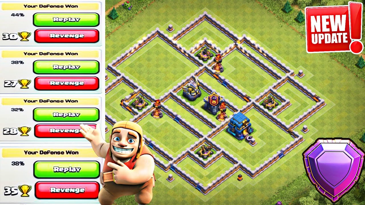 TH12 BEST TROPHY BASE 2019 WITH REPLAYS | TH12 STRONG TROPHY BASE FOR LEGEND LEAGUE