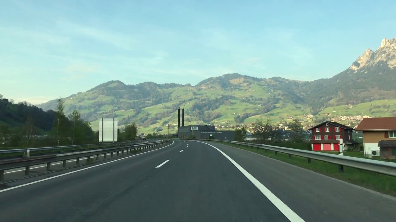 Schweiz: Kanton Schwyz, Autobahn A4, Richtung Zürich