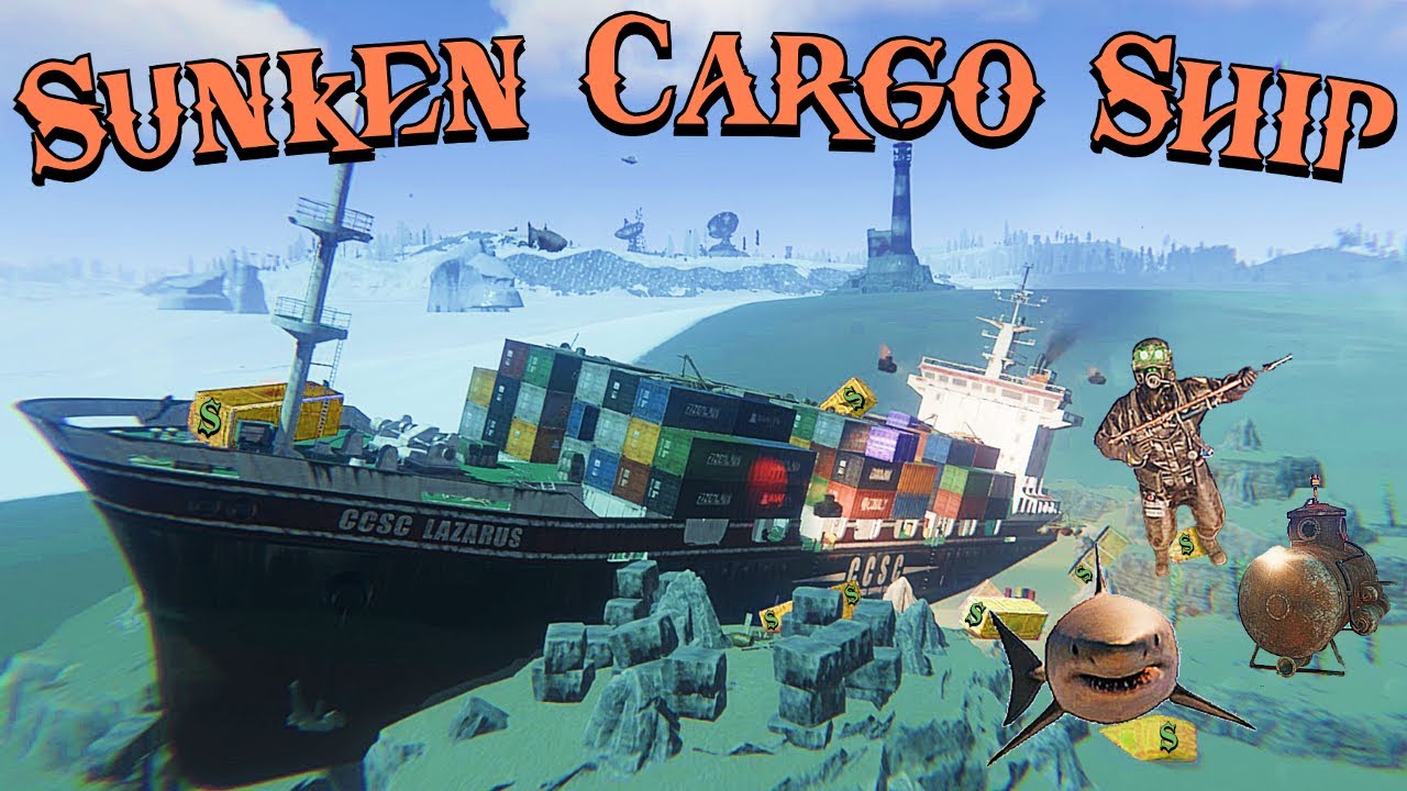 Diving for INSANE Loot Through a Sunken Cargo Ship | Rust Admin Spectating