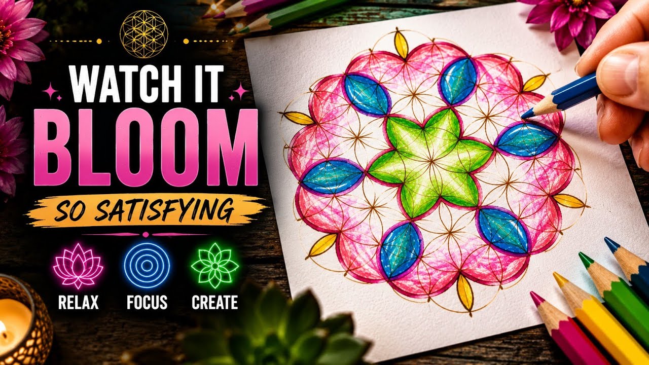 Watch This Mandala Appear Line by Line