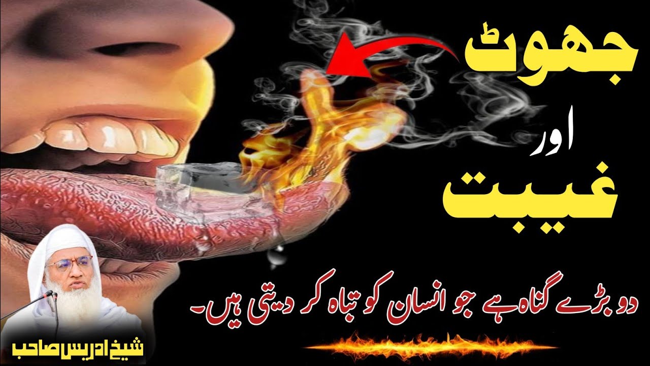 Molana Shikh Idres Sab Pashto Byan | ہلاکت میں ڈالنے والے دو بڑے گناہ ۔1 جھوٹ 2. غیبت کرنا 