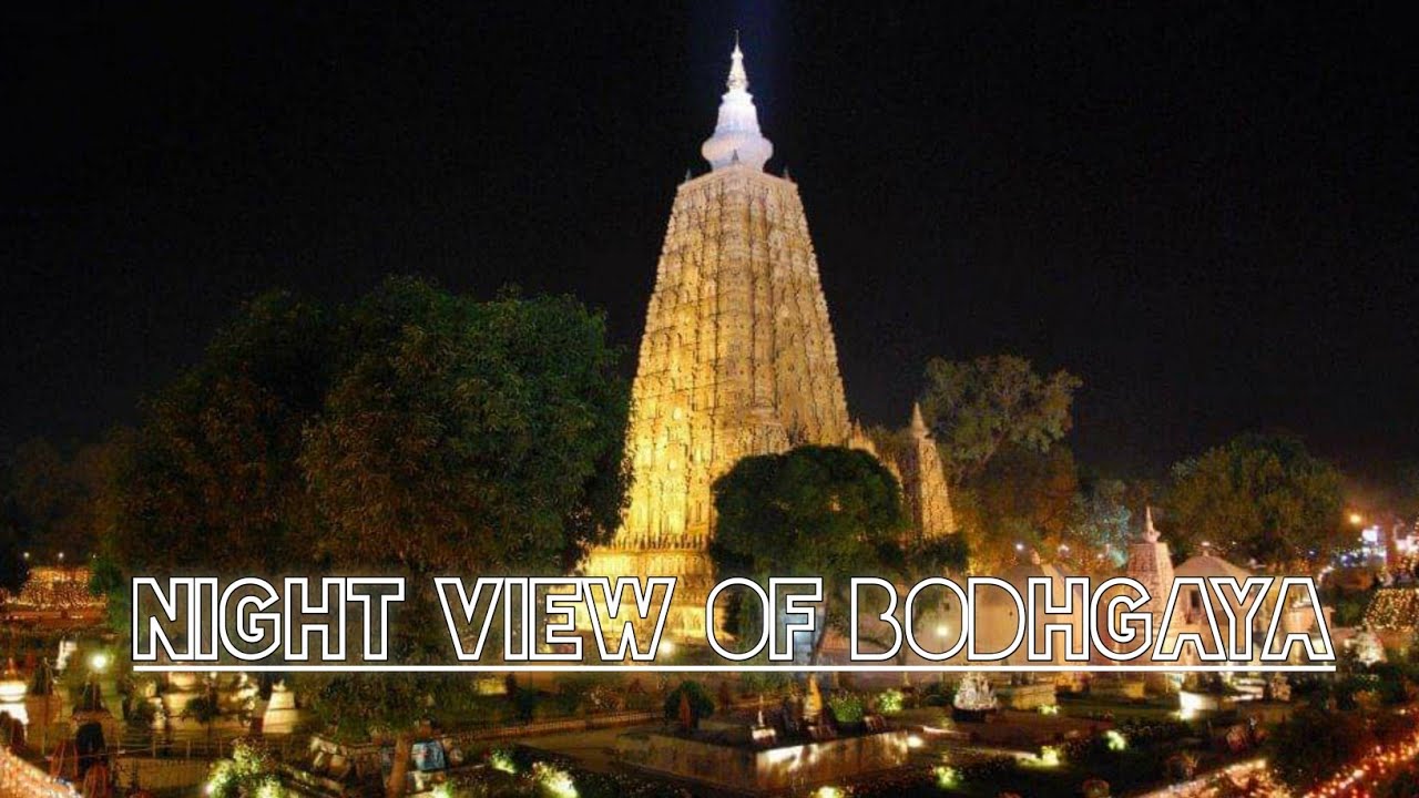 Night view of Bodhgaya