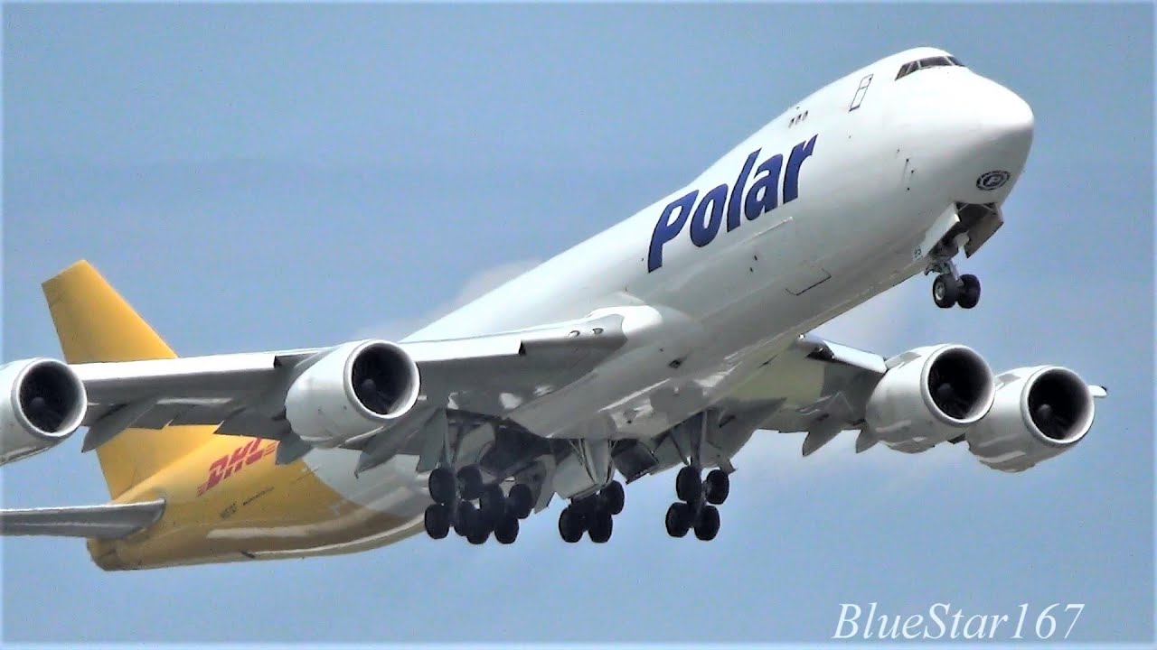 Polar Air Cargo Boeing 747-8F (N857GT) takeoff from NRT/RJAA (Tokyo - Narita) RWY 16R