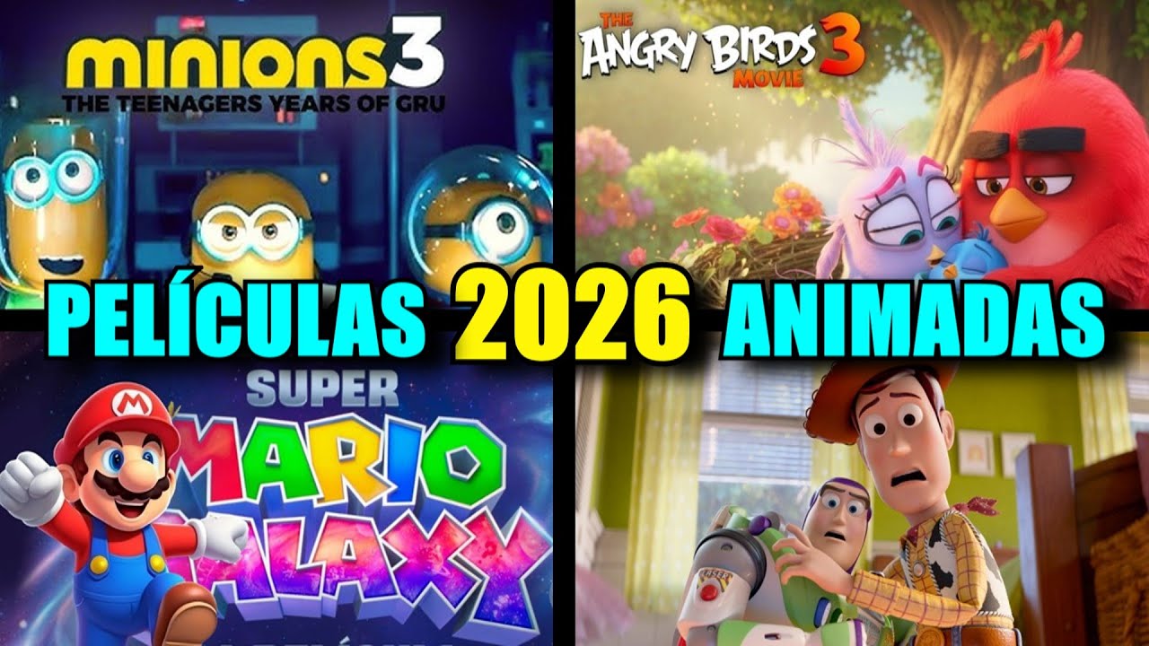 TODAS LAS PELÍCULAS ANIMADAS que VEREMOS en el 2026