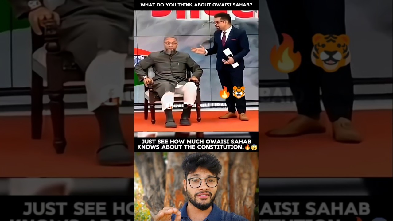 Just see how much Owaisi Sahab knows about the Constitution.🔥😱 #asaduddinowaisi #constitution