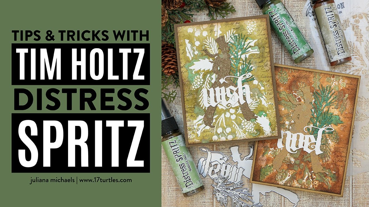 Tips & Tricks with Tim Holtz Distress Spritz