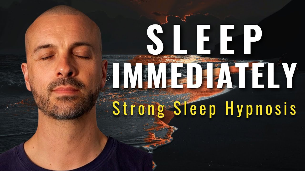 Strong Sleep Hypnosis to Fall Asleep Instantly - Black Screen