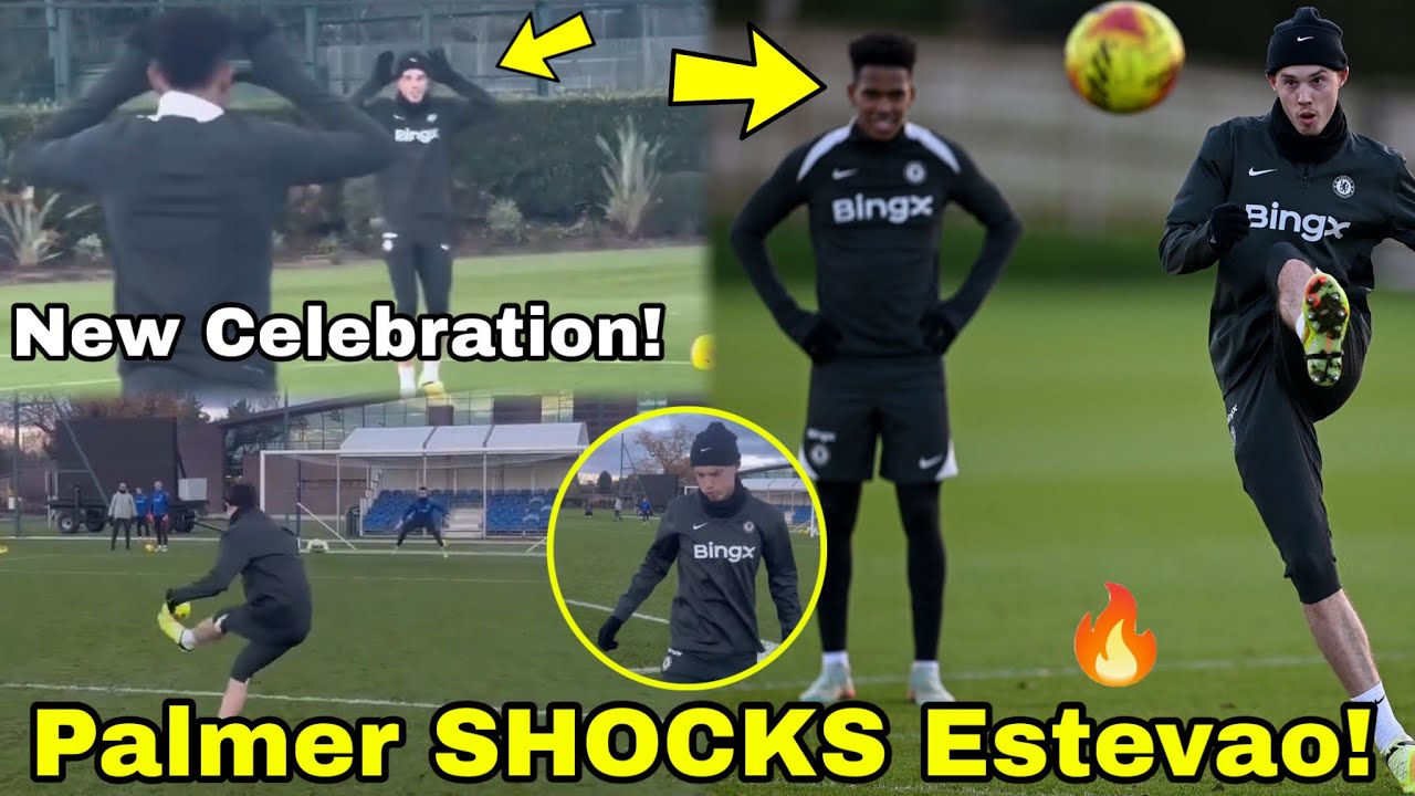 Cold!🥶Palmers Shocks Estevao and Teammates at Training😂🔥Palmer New Celebration with Estevao