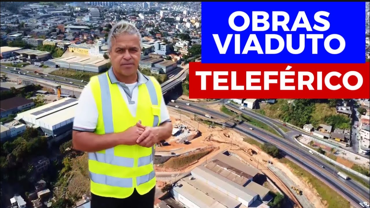 BR 040 OBRAS CONSTRUÇÃO VIADUTO TELEFERICO CIDADE DE CONTAGEM MINAS GERAIS BRASIL.