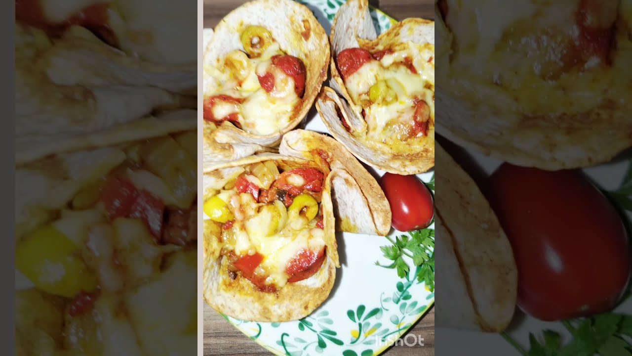 اسهل وصفات رمضان خبز التاكو بحشوة نقانق كفتة البقر Pain à tacos farci à la saucisse