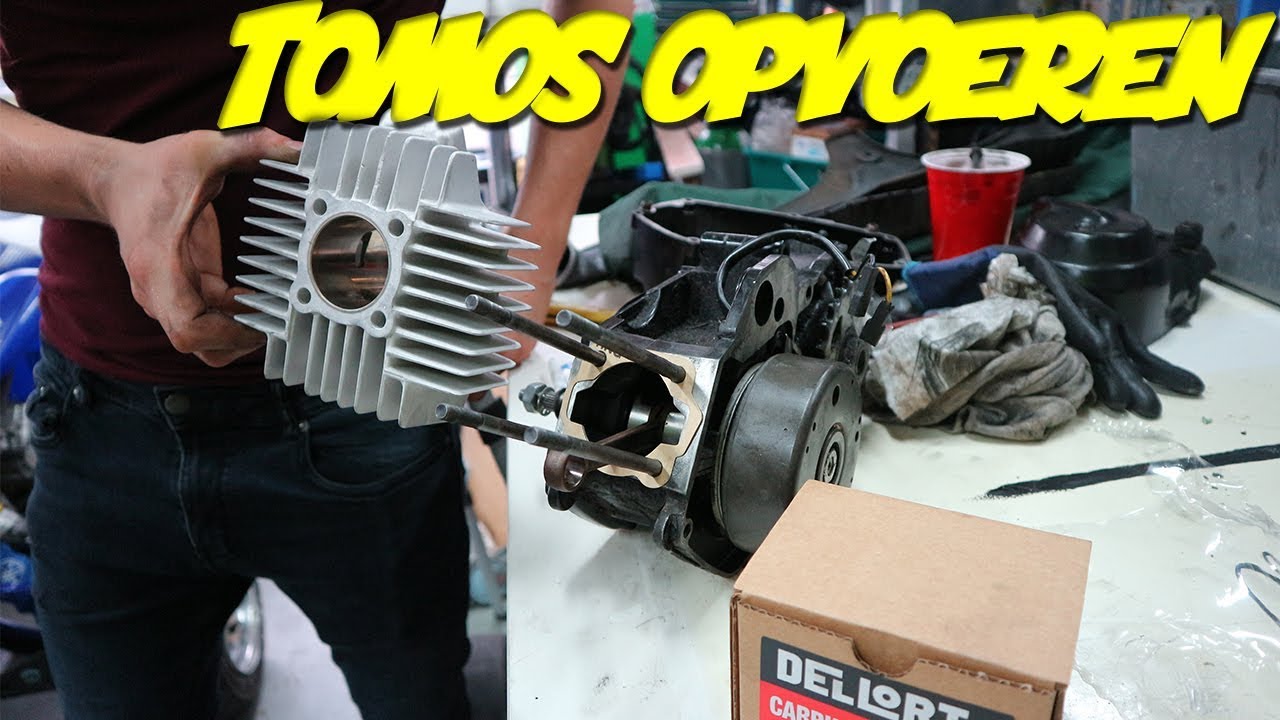 TOMOS 65CC OPVOER PROJECT!! | 65CC CILINDER MONTEREN!! #2
