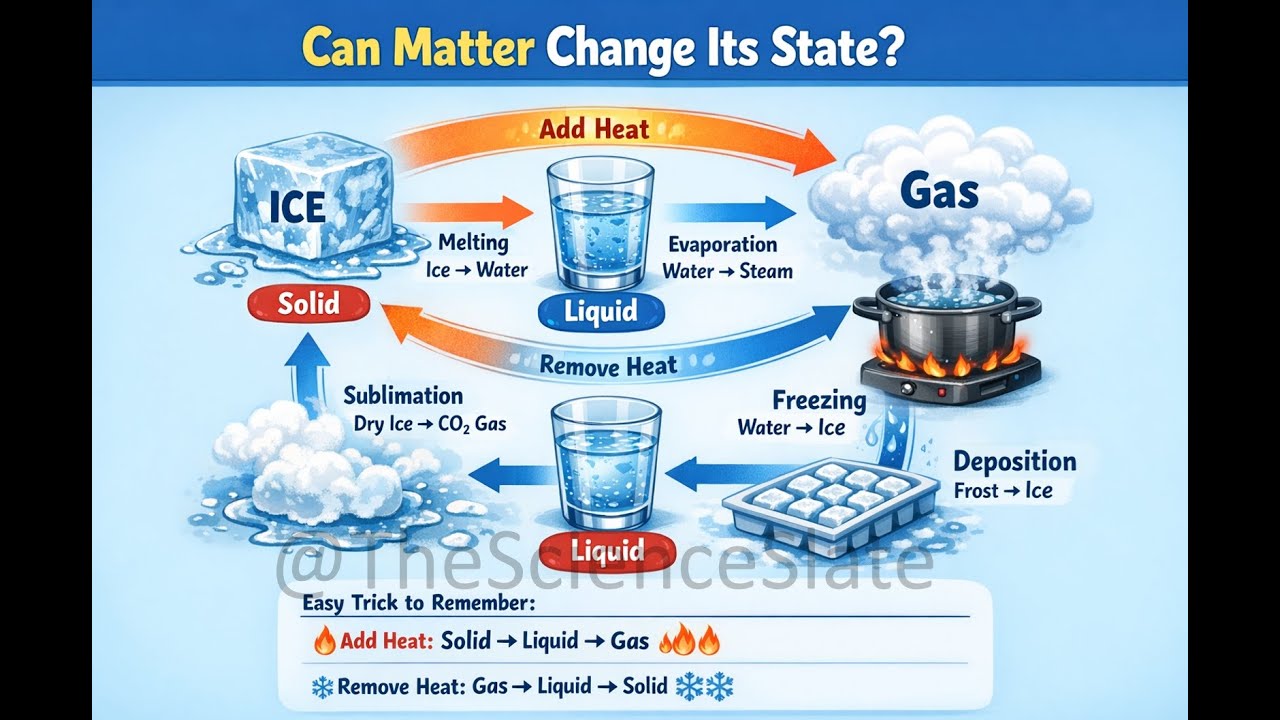 Can Matter Change its State Class 9th