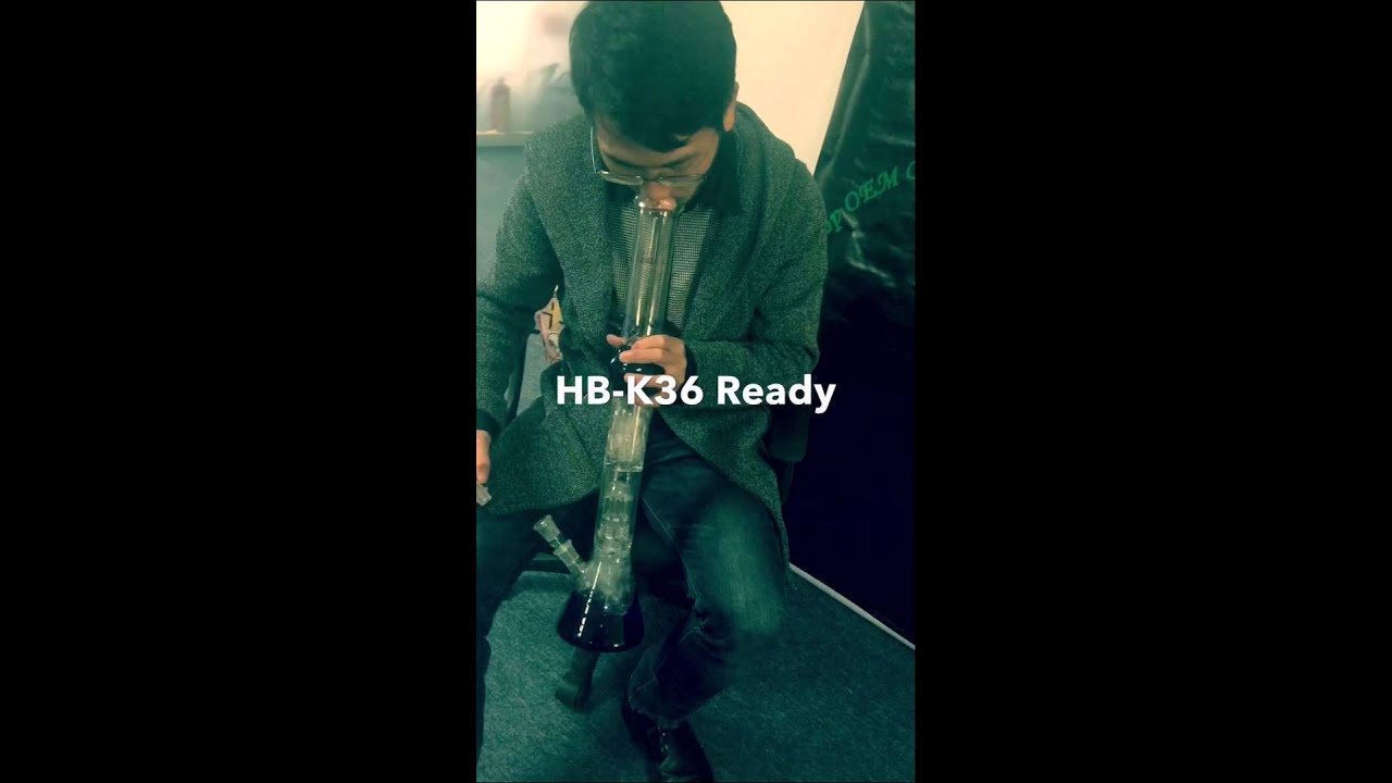 HB-K36 glass smoking beaker bong