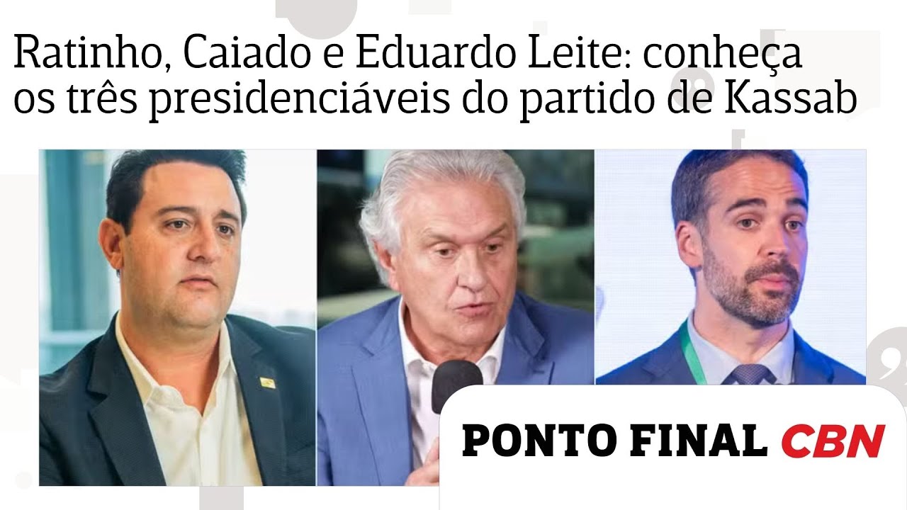 Ratinho, Caiado e Eduardo Leite: conheça os três presidenciáveis do PSD, partido de Kassab