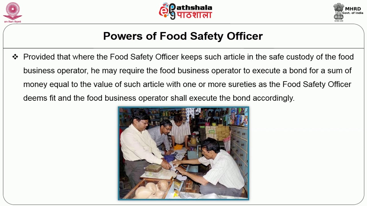 Food Regulatory Enforcement  Compliance Through Inspection FSSAI